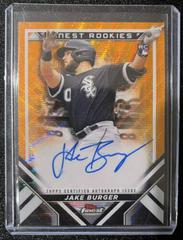 Jake Burger [Orange Wave] #FRDA-JB Baseball Cards 2022 Topps Finest Rookies Design Variation Autographs Prices
