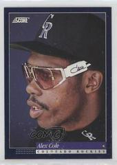 Alex Cole #336 Baseball Cards 1994 Score Prices