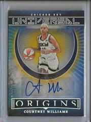 Courtney Williams [Gold] #UA-CWL Basketball Cards 2023 Panini Origins WNBA Universal Autographs Prices