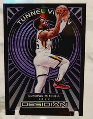 Donovan Mitchell [Purple] #20 Basketball Cards 2021 Panini Obsidian Tunnel Vision Prices