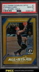 Stephen Curry [Gold] #1 Basketball Cards 2017 Panini Donruss Optic All-Stars Prices
