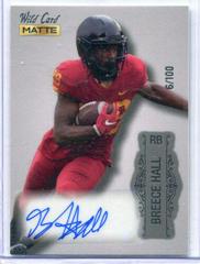 Breece Hall [Silver Silver Foil] Football Cards 2022 Wild Card Matte Autographs Prices