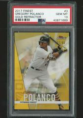 Gregory Polanco [Gold Refractor] #3 Baseball Cards 2017 Topps Finest Prices