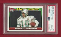Pete Stoyanovich #4 Football Cards 1991 Topps Prices