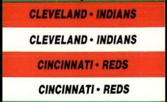 Cleveland Indians - Cincinnati Reds Team Sticker Baseball Cards 1988 Fleer Team Stickers Prices