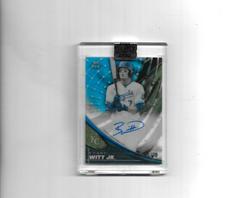 Bobby Witt Jr. [Blue] #TEK-BW Baseball Cards 2022 Topps Clearly Authentic Tek Autographs Prices