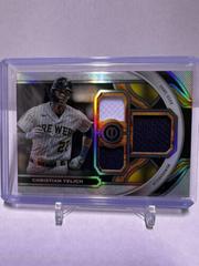 Christian Yelich #TR-CY Baseball Cards 2023 Topps Tribute Triple Relics Prices