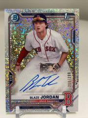 Blaze Jordan [Speckle Refractor] #CPA-BJ Baseball Cards 2021 Bowman Chrome Prospect Autographs Prices