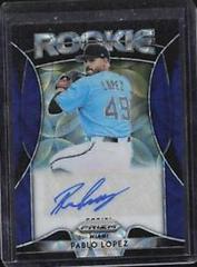 Pablo Lopez [Navy Blue Kaleidoscope Prizm] #RA-PL Baseball Cards 2019 Panini Prizm Rookie Autographs Prices