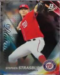 Stephen Strasburg [Black] Baseball Cards 2017 Bowman Platinum Prices