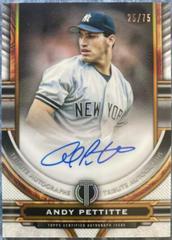 Andy Pettitte [Orange] Baseball Cards 2023 Topps Tribute Autographs Prices