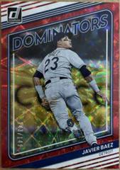 Javier Baez [Red] #D-3 Baseball Cards 2022 Panini Donruss Dominators Prices