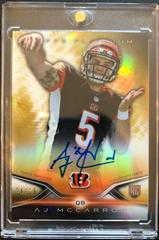 AJ McCarron [Gold Refractor] Football Cards 2014 Topps Platinum Rookie Autograph Prices