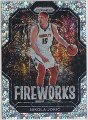 Nikola Jokic [Fast Break] #18 Basketball Cards 2022 Panini Prizm Fireworks Prices