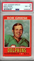 Bob Griese [Town Talk] Football Cards 1974 Wonder Bread Prices