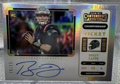 Bailey Zappe [SP Variation Autograph Championship Ticket] #104V Football Cards 2022 Panini Contenders Prices