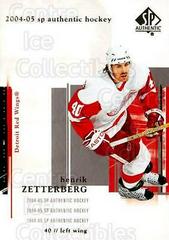 Henrik Zetterberg Hockey Cards 2004 SP Authentic Prices