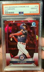 CJ Abrams [Red] #74 Baseball Cards 2023 Bowman Chrome Prices