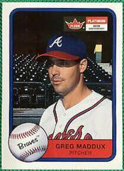 Greg Maddux Baseball Cards 2001 Fleer Platinum Prices