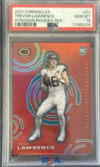 Trevor Lawrence [Red] Football Cards 2021 Panini Chronicles Dynagon Rookies Prices