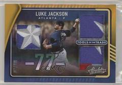 Luke Jackson [Spectrum Gold] #TTT3-LJ Baseball Cards 2022 Panini Absolute Tools of the Trade 3 Swatch Prices