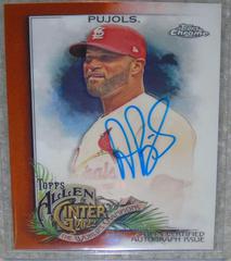 Albert Pujols [Orange] #AGA-AP Baseball Cards 2022 Topps Allen & Ginter Chrome Autographs Prices