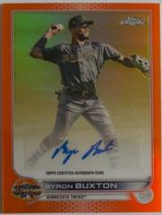 Byron Buxton [Orange] Baseball Cards 2022 Topps Chrome Update All Star Game Autographs Prices
