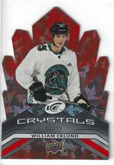 William Eklund [Orange] #IC-41 Hockey Cards 2021 Upper Deck Ice Crystals Prices