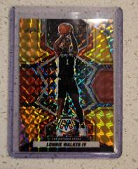 Lonnie Walker IV [Choice Fusion Red Yellow] Basketball Cards 2021 Panini Mosaic Prices