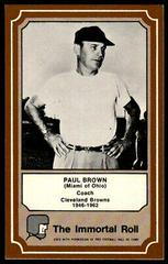 Paul Brown Football Cards 1975 Fleer Hall of Fame Prices