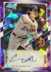 Casey Mize [Purple] #RA-CM Baseball Cards 2021 Topps Chrome Update Sapphire Rookie Autographs Prices