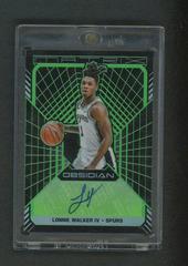 Lonnie Walker IV [Green] Basketball Cards 2018 Panini Obsidian Matrix Autographs Prices