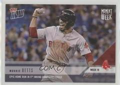 Mookie Betts #MOW19 Baseball Cards 2018 Topps Now Moment of the Week Prices
