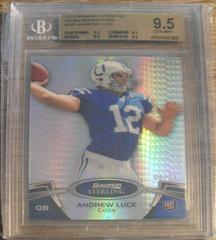 Andrew Luck [Prism Refractor] #100 Football Cards 2012 Bowman Sterling Prices