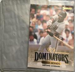Barry Bonds [90's Dominators] Baseball Cards 1993 Leaf Prices