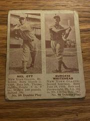 Mel Ott, Burgess Whitehead Baseball Cards 1941 Double Play Prices