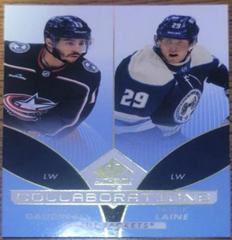 Johnny Gaudreau, Patrik Laine [Blue] #C-13 Hockey Cards 2022 SP Authentic Collaborations Prices