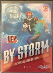 Ja'Marr Chase [Red] #BST-5 Football Cards 2021 Panini Absolute By Storm Prices