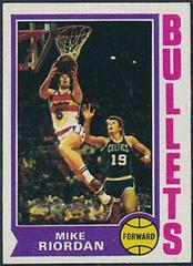 Mike Riordan Basketball Cards 1974 Topps Prices