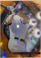 Kyle Schwarber [Orange Refractor] #67 Baseball Cards 2016 Topps Finest Prices