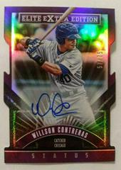 Willson Contreras [Purple Status Die Cut Signature] Baseball Cards 2015 Panini Elite Extra Edition Prices