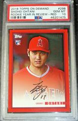 Shohei Ohtani Baseball Cards 2018 Topps on Demand Rookie Year in Review Prices