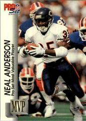 Neal Anderson #MVP17 Football Cards 1992 Pro Set Gold MVP's Prices