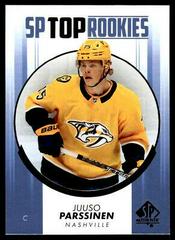 Juuso Parssinen [Blue] #TR-42 Hockey Cards 2022 SP Authentic Top Rookies Prices