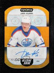 Jari Kurri [Orange] #RI-JK Hockey Cards 2022 Upper Deck Synergy Rink Ink Autographs Prices