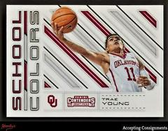 Trae Young Basketball Cards 2018 Panini Contenders Draft Picks School Colors Prices