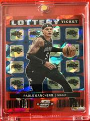 Paolo Banchero [Red Cracked Ice] #1 Basketball Cards 2022 Panini Contenders Optic Lottery Ticket Prices