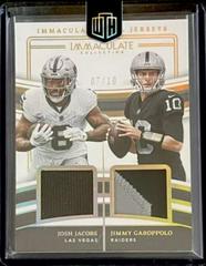 Josh Jacobs / Jimmy Garoppolo [Gold] #23 Football Cards 2023 Panini Immaculate Dual Jersey Prices