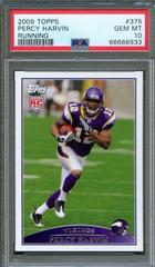 Percy Harvin [Running] #375 Football Cards 2009 Topps Prices