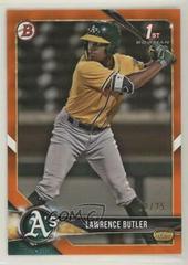 Lawrence Butler [Orange] #BD-4 Baseball Cards 2018 Bowman Draft Prices